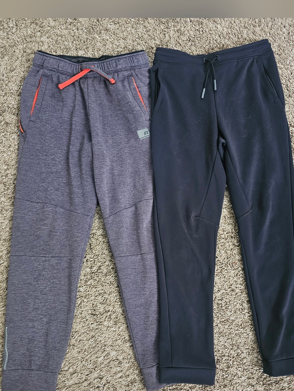 2 Boy Size 14 16 XL Russel ALL-IN-MOTION Black grey Play Pants Joggers athletic